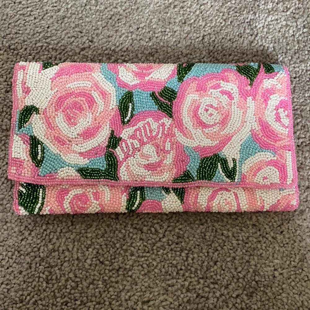 Lilly Pulitzer Beaded Clutch